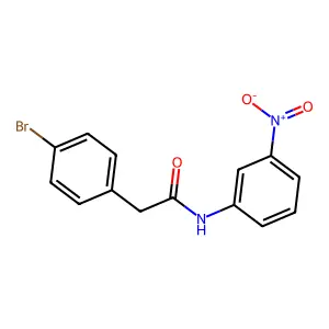 2-(4-溴苯基)-N-(3-硝基苯基)乙酰胺 structure