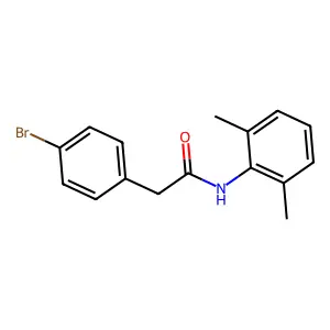 2-(4-bromophenyl)-N-(2,6-dimethylphenyl)acetamide structure