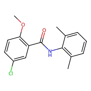 5-chloro-N-(2,6-dimethylphenyl)-2-methoxybenzamide structure