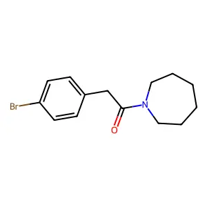 1-(1-Azepanyl)-2-(4-bromophenyl)ethanone structure