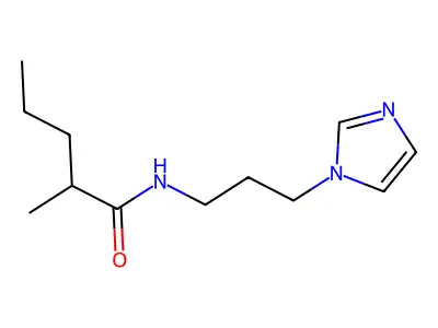 N-(3-imidazol-1-ylpropyl)-2-methylpentanamide structure