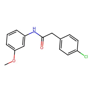 2-(4-chlorophenyl)-N-(3-methoxyphenyl)acetamide structure