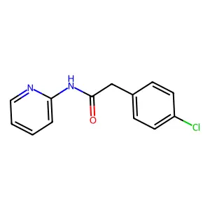 2-(4-chlorophenyl)-N-(pyridin-2-yl)acetamide structure