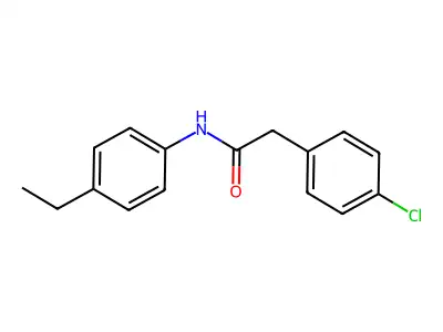 2-(4-chlorophenyl)-N-(4-ethylphenyl)acetamide structure
