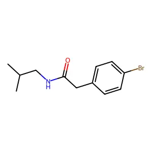 2-(4-溴苯基)-N-异丁基乙酰胺 structure
