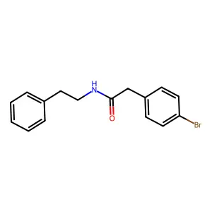 2-(4-bromophenyl)-N-(2-phenylethyl)acetamide structure