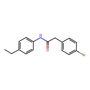 2-(4-溴苯基)-N-(4-乙基苯基)乙酰胺 structure