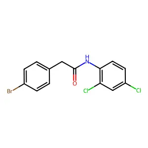 2-(4-bromophenyl)-N-(2,4-dichlorophenyl)acetamide structure