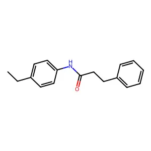 N-(4-ethylphenyl)-3-phenylpropanamide structure