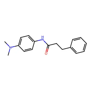 N-[4-(dimethylamino)phenyl]-3-phenylpropanamide structure