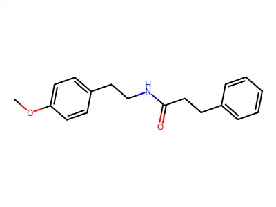 N-[2-(4-methoxyphenyl)ethyl]-3-phenylpropanamide structure