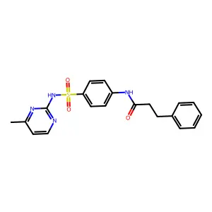 N-{4-[(4-methylpyrimidin-2-yl)sulfamoyl]phenyl}-3-phenylpropanamide structure