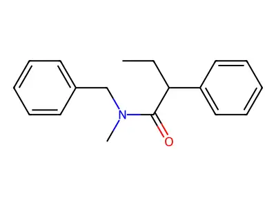 N-benzyl-N-methyl-2-phenylbutanamide structure