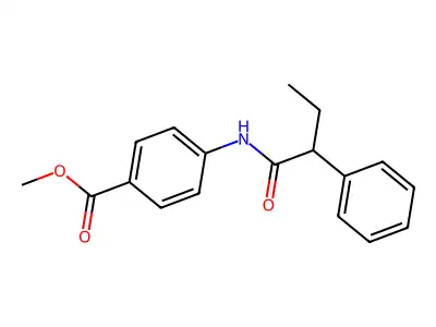 Methyl 4-(2-phenylbutanoylamino)benzoate structure