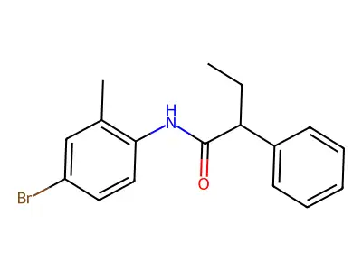 N-(4-bromo-2-methylphenyl)-2-phenylbutanamide structure