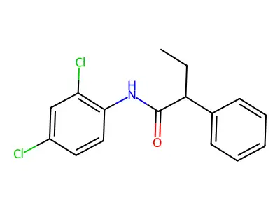 N-(2,4-dichlorophenyl)-2-phenylbutanamide structure