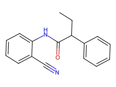 N-(2-cyanophenyl)-2-phenylbutanamide structure
