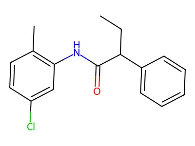N-(5-chloro-2-methylphenyl)-2-phenylbutanamide structure
