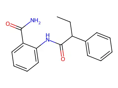 2-(2-Phenylbutanoylamino)benzamide structure