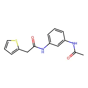 N-(3-Acetylamino-phenyl)-2-thiophen-2-yl-acetamide structure