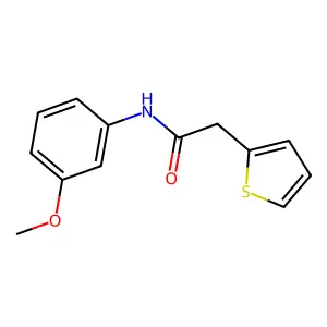 N-(3-methoxyphenyl)-2-(thiophen-2-yl)acetamide structure