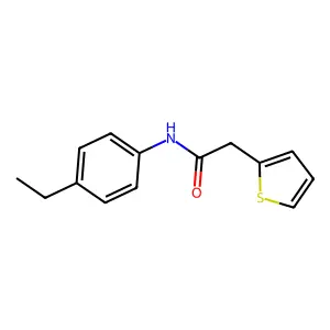 N-(4-ethylphenyl)-2-thiophen-2-ylacetamide structure