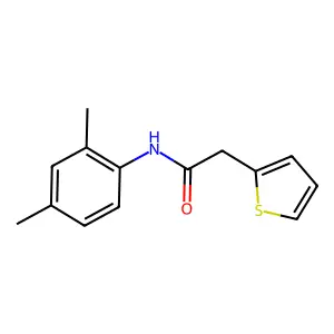 N-(2,4-二甲基苯基)-2-噻吩-2-基乙酰胺 structure
