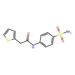 N-(4-sulfamoylphenyl)-2-(thiophen-2-yl)acetamide structure
