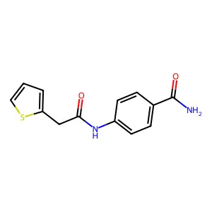 4-[(Thiophen-2-ylacetyl)amino]benzamide structure