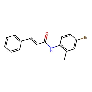 N-(4-bromo-2-methylphenyl)-3-phenylprop-2-enamide structure