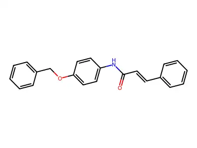 3-phenyl-N-(4-phenylmethoxyphenyl)prop-2-enamide structure