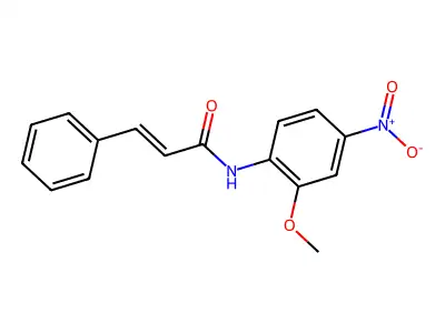 (E)-N-(2-methoxy-4-nitrophenyl)-3-phenylprop-2-enamide structure