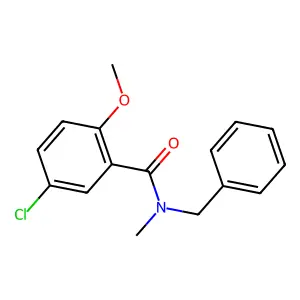 N-benzyl-5-chloro-2-methoxy-N-methylbenzamide structure