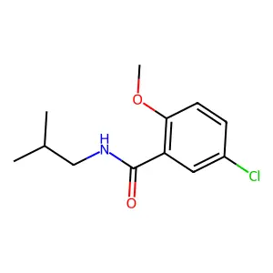 5-chloro-2-methoxy-N-(2-methylpropyl)benzamide structure