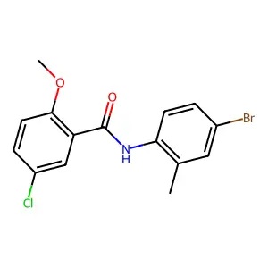 N-(4-bromo-2-methylphenyl)-5-chloro-2-methoxybenzamide structure