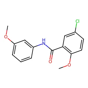 5-chloro-2-methoxy-N-(3-methoxyphenyl)benzamide structure