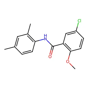 5-chloro-N-(2,4-dimethylphenyl)-2-methoxybenzamide structure