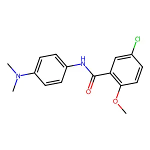 5-chloro-N-[4-(dimethylamino)phenyl]-2-methoxybenzamide structure