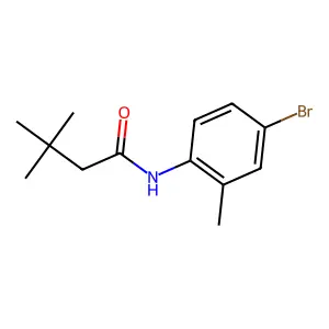 N-(4-bromo-2-methylphenyl)-3,3-dimethylbutanamide structure