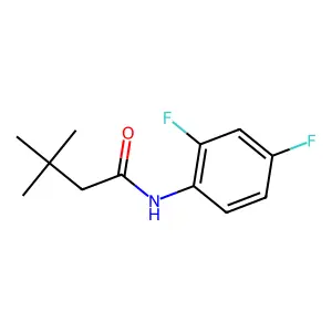 N-(2,4-difluorophenyl)-3,3-dimethylbutanamide structure