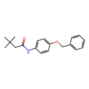 N-[4-(苄氧基)苯基]-3,3-二甲基丁酰胺 structure
