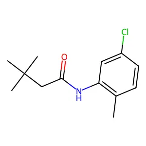 N-(5-chloro-2-methylphenyl)-3,3-dimethylbutanamide structure