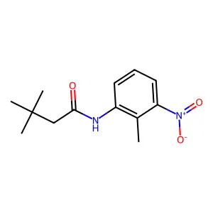 3,3-dimethyl-N-(2-methyl-3-nitrophenyl)butanamide structure