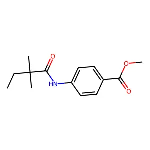 Methyl 4-(2,2-dimethylbutanoylamino)benzoate structure