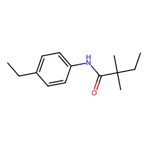 N-(4-乙基苯基)-2,2-二甲基丁酰胺 structure