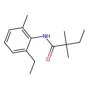 N-(2-ethyl-6-methylphenyl)-2,2-dimethylbutanamide structure