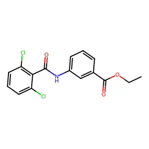 Ethyl 3-{[(2,6-dichlorophenyl)carbonyl]amino}benzoate structure