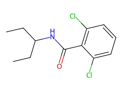 2,6-Dichloro-N-(1-ethylpropyl)benzamide structure