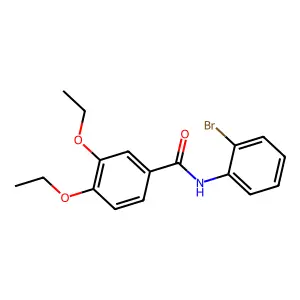 N-(2-溴苯基)-3,4-二乙氧基苯甲酰胺 structure