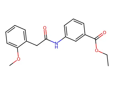 Ethyl 3-{[(2-methoxyphenyl)acetyl]amino}benzoate structure
